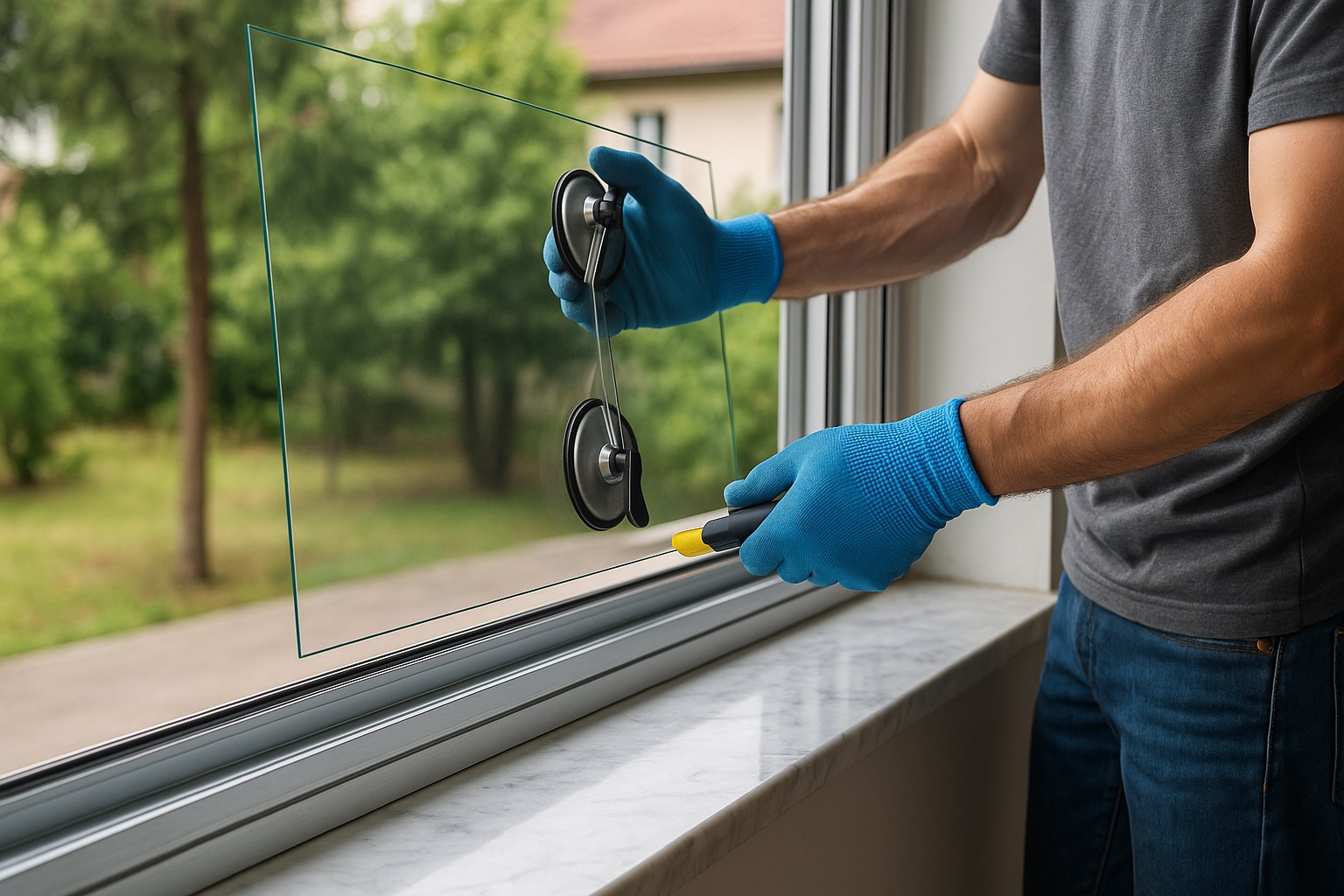 How to Install & Replace Window Glass in Aluminum Sliding Window Frame - How to Install & Replace Window Glass in Aluminum Sliding Window Frame