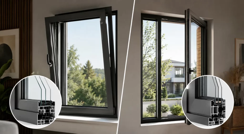 Casement vs Tilt & Turn Windows - Casement vs Tilt & Turn Windows Casement vs Tilt & Turn Windows - Casement vs Tilt & Turn Windows