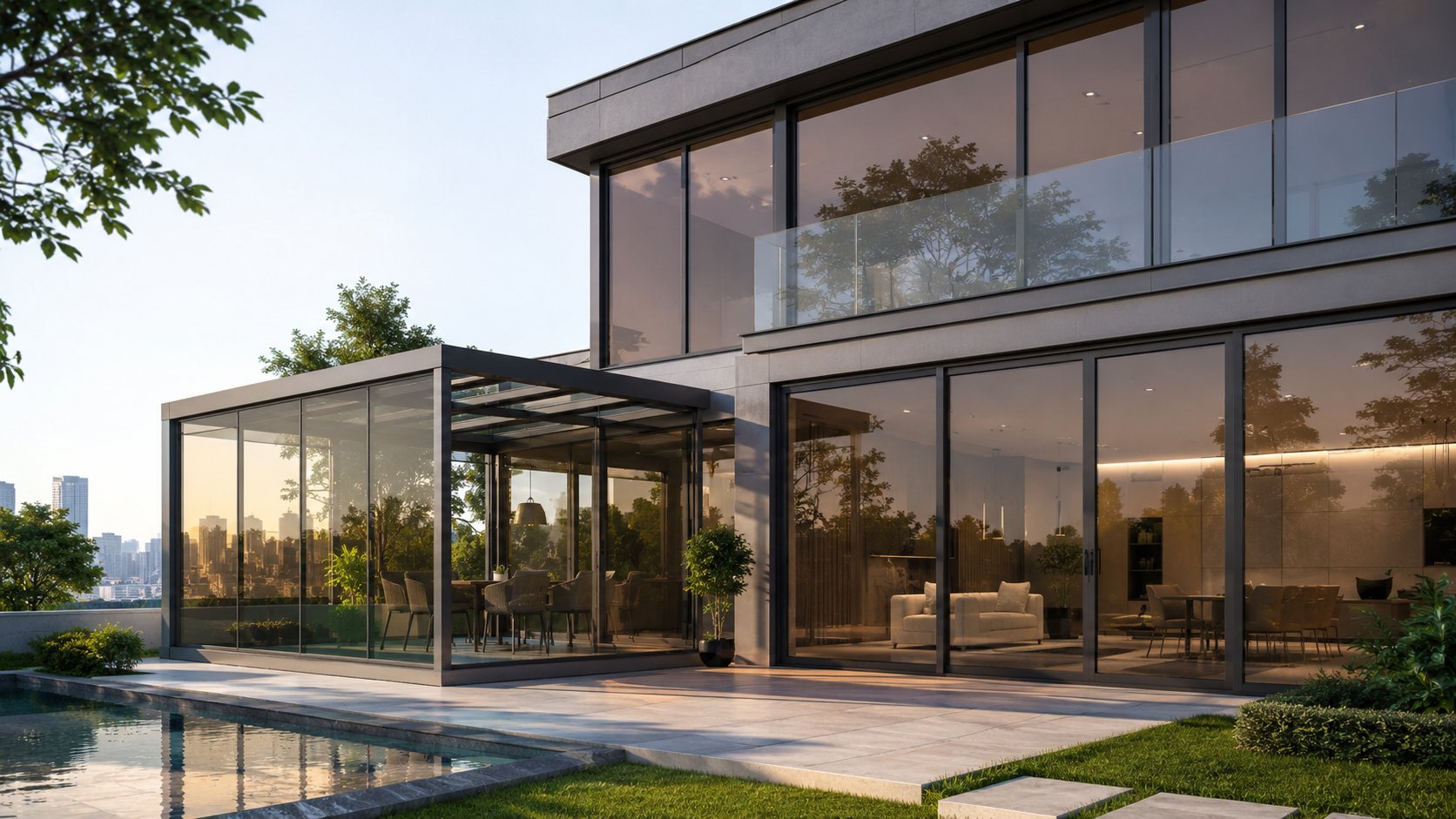 Tinted Glass in Modern Architecture: Uses and Benefits - Tinted Glass